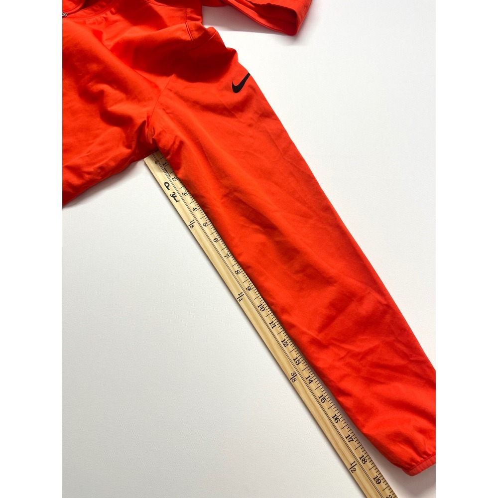 Nike Golf Mens Medium Orange Full Zip Hoodie Lightweight Performance Jacket - Picture 6 of 7